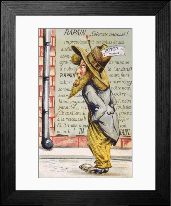 Framed Print : Satire on the 1906 elections in France Framed Print : Satire on the 1906 elections in France