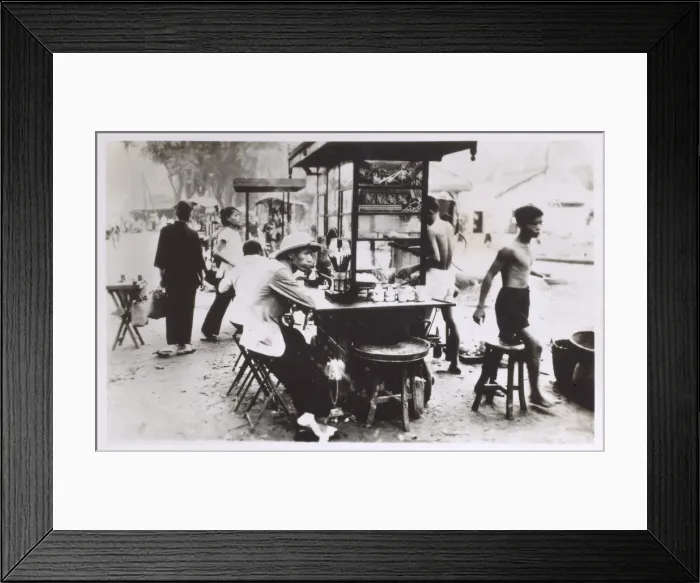Framed Print : Sellers of Chinese Soup - Saigon, Vietnam Framed Print : Sellers of Chinese Soup - Saigon, Vietnam