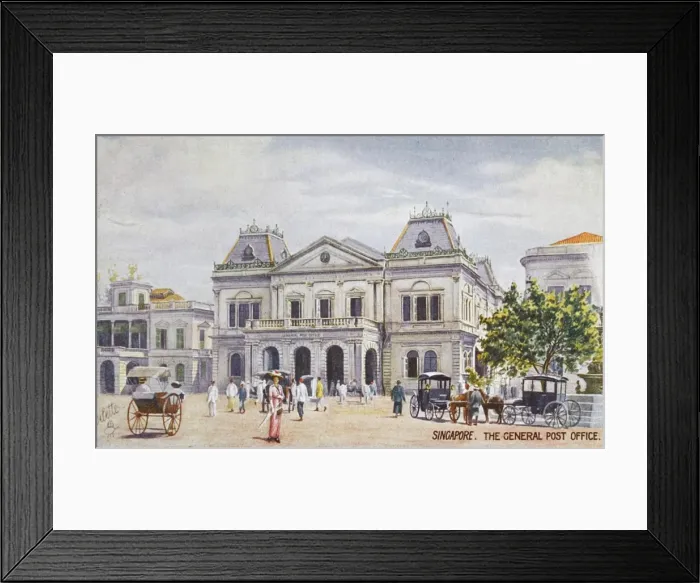 Framed Print : Singapore - General Post Office Framed Print : Singapore - General Post Office