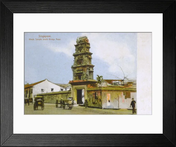Framed Print : Hindu Temple on South Bridge Road, Singapore Framed Print : Hindu Temple on South Bridge Road, Singapore