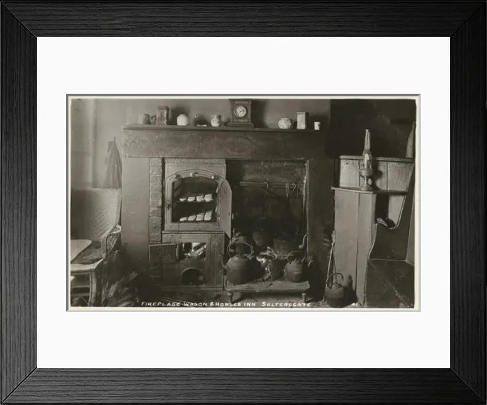 Framed Print : Fireplace at Wagon and Horses pub, Saltergate Framed Print : Fireplace at Wagon and Horses pub, Saltergate