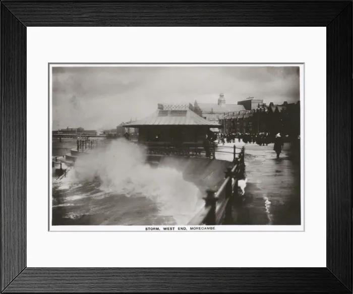 Framed Print : Rough Sea - Morecambe, Lancashire Framed Print : Rough Sea - Morecambe, Lancashire