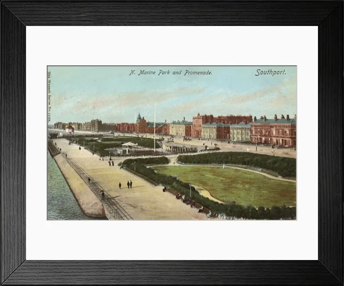 Framed Print : North Marine Park and Promenade, Southport, Merseyside Framed Print : North Marine Park and Promenade, Southport, Merseyside