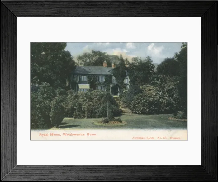 Framed Print : Wordworths House - Rydal Mount, Cumbria Framed Print : Wordworths House - Rydal Mount, Cumbria