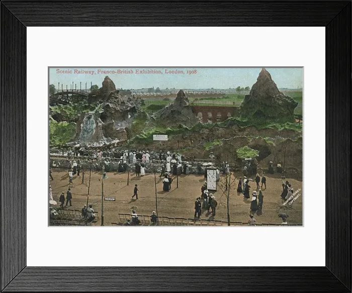 Framed Print : The Scenic Railway - Franco-British Exhibition, London Framed Print : The Scenic Railway - Franco-British Exhibition, London