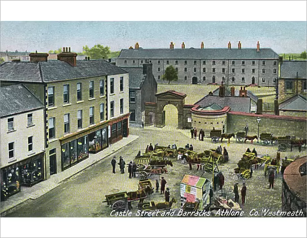 Castle Street and Barracks, Athlone, County Westmeath