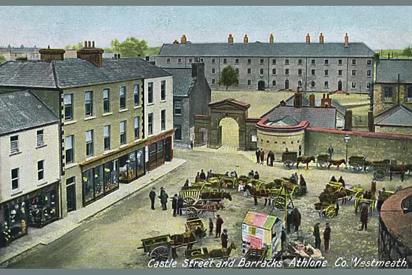 Castle Street and Barracks, Athlone, County Westmeath
