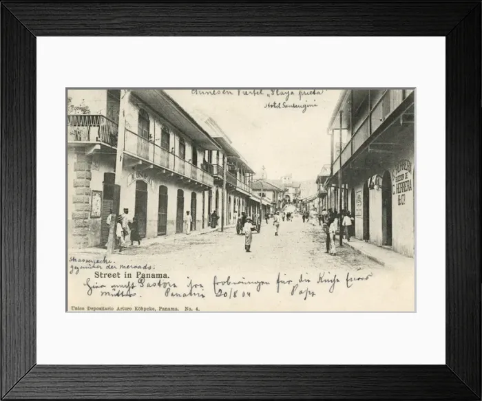 Framed Print : Panama - Street Scene - Playa prieta Framed Print : Panama - Street Scene - Playa prieta