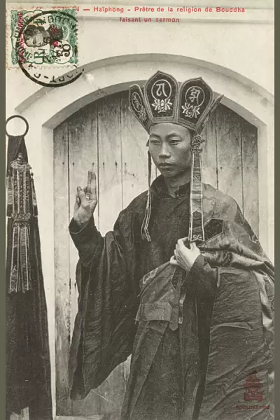 Buddhist Priest, Hai Phong, Vietnam