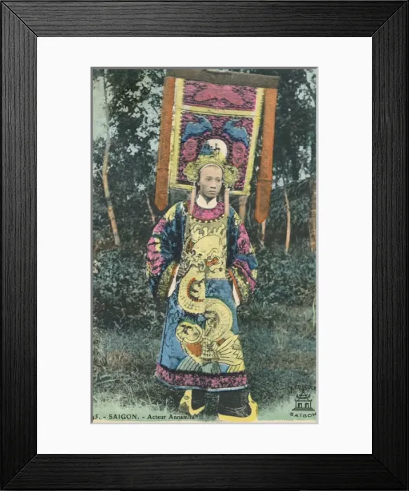 Framed Print : Annamite Actor - Saigon, Vietnam Framed Print : Annamite Actor - Saigon, Vietnam
