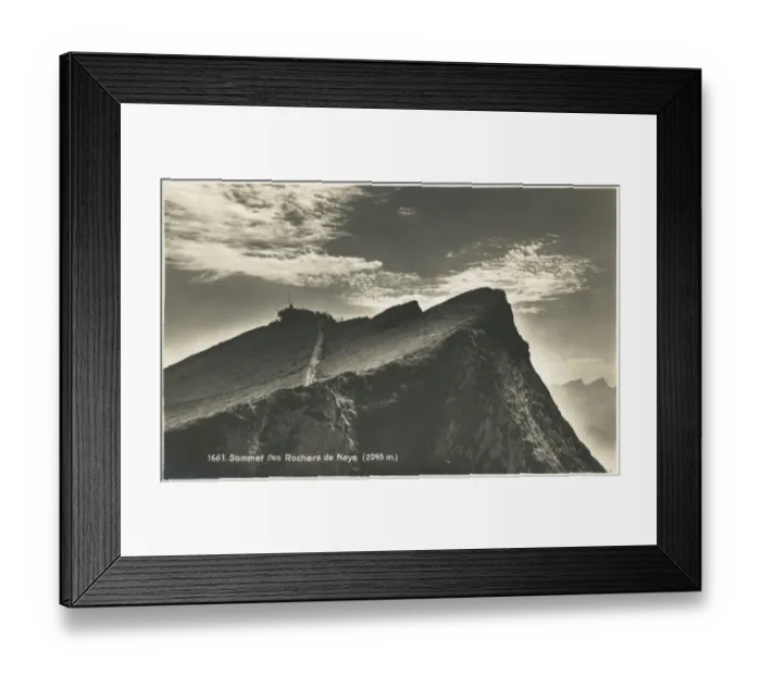 Framed Print : Summit of the Rochers de Naye Framed Print : Summit of the Rochers de Naye