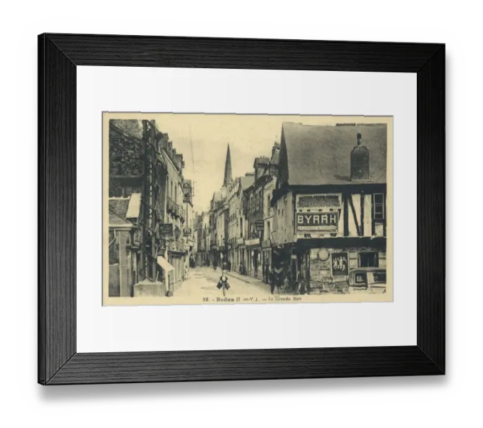 Framed Print : La Grande Rue, Redon, France Framed Print : La Grande Rue, Redon, France