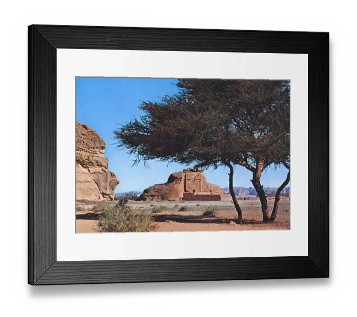 Framed Print : Saudi Arabia - Madain Saleh - Nabatean Tomb Framed Print : Saudi Arabia - Madain Saleh - Nabatean Tomb