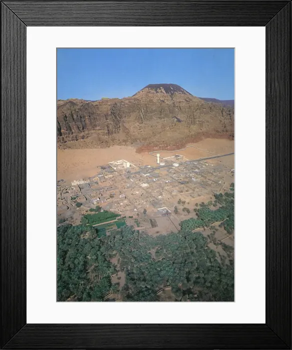 Framed Print : Saudi Arabia - Al-Ula - Aerial View Framed Print : Saudi Arabia - Al-Ula - Aerial View