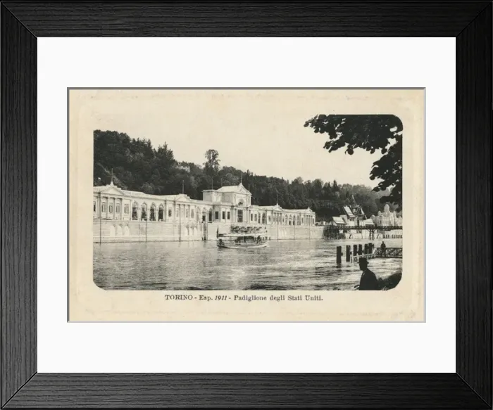 Framed Print : Turin, Italy - The US Pavilion - Turin International Exhibit Framed Print : Turin, Italy - The US Pavilion - Turin International Exhibit
