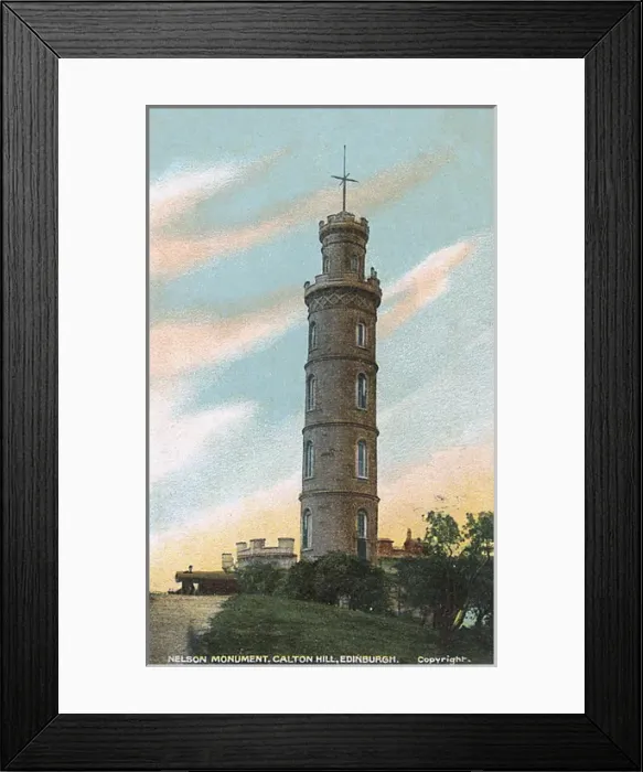 Framed Print : Nelson Monument on Carlton Hill, Edinburgh Framed Print : Nelson Monument on Carlton Hill, Edinburgh
