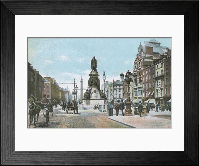 Framed Print : Dublin, Sackville Street - Statue of O Connell Framed Print : Dublin, Sackville Street - Statue of O Connell