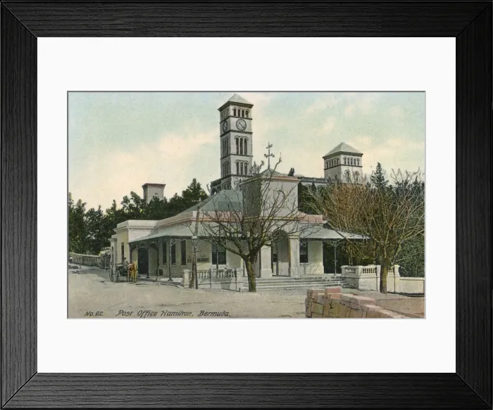 Framed Print : Bermuda - Post Office and Sessions House Framed Print : Bermuda - Post Office and Sessions House