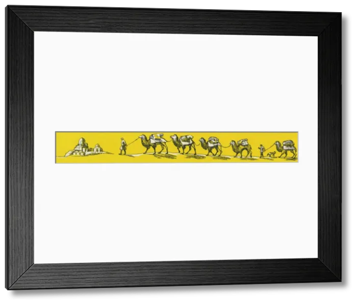 Framed Print : The Silk Road - Camel Train in Soviet Central Asia Framed Print : The Silk Road - Camel Train in Soviet Central Asia