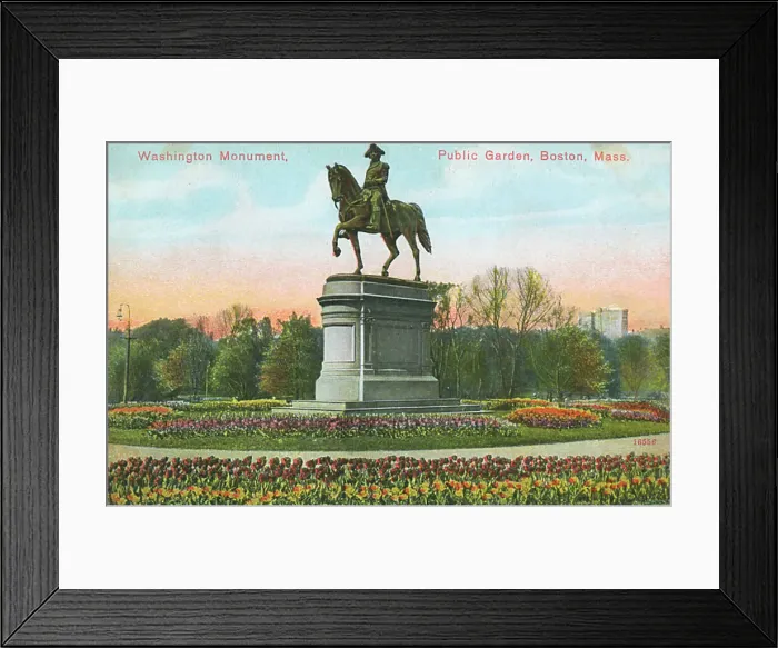 Framed Print : George Washington Monument - Boston, Massachusetts Framed Print : George Washington Monument - Boston, Massachusetts