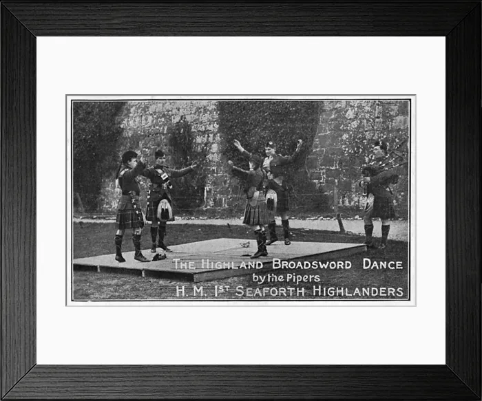 Framed Print : Highland Broadsword Dance - 1st Seaforth Highlanders Framed Print : Highland Broadsword Dance - 1st Seaforth Highlanders