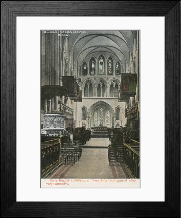 Framed Print : St. Patricks Cathedral, Dublin, Ireland - The Choir Framed Print : St. Patricks Cathedral, Dublin, Ireland - The Choir