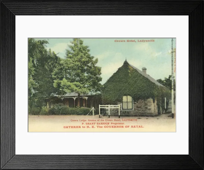 Framed Print : Crown Hotel, Ladysmith - Crown Lodge - Natal, South Africa Framed Print : Crown Hotel, Ladysmith - Crown Lodge - Natal, South Africa