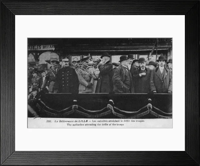 Framed Print : Authorities attending the defile of the troops - Lille Framed Print : Authorities attending the defile of the troops - Lille