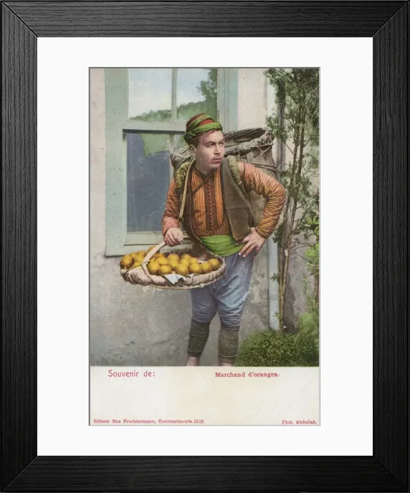Framed Print : Orange Seller - Istanbul, Turkey Framed Print : Orange Seller - Istanbul, Turkey