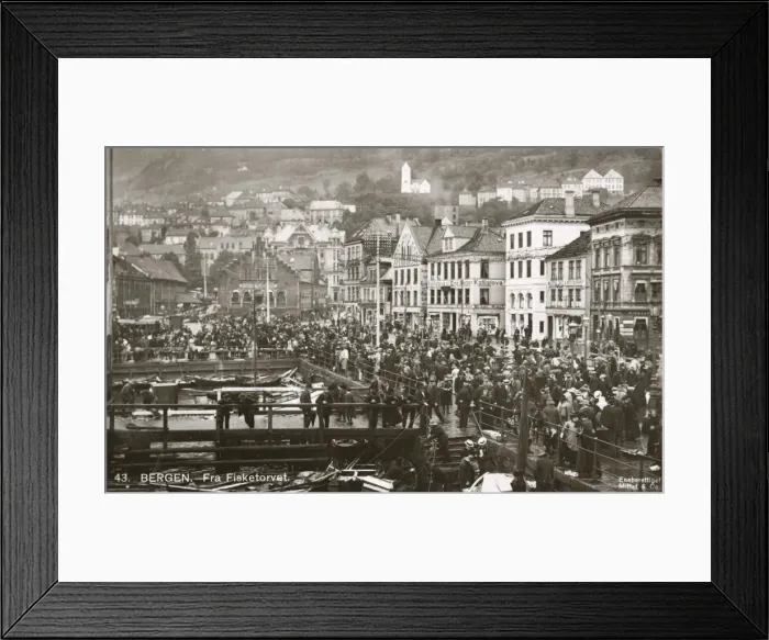Framed Print : Bergen, Norway - The Fishmarket Framed Print : Bergen, Norway - The Fishmarket