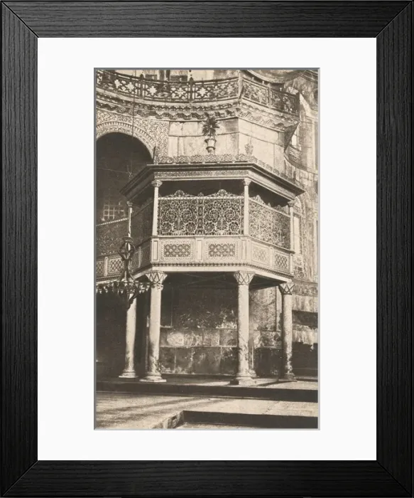 Framed Print : Istanbul, Turkey - Ayasofya - The Sultans Box Framed Print : Istanbul, Turkey - Ayasofya - The Sultans Box