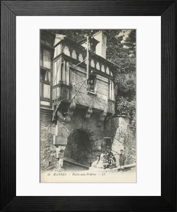 Framed Print : Mantes, France - Porte aux Pretres (Priests Door) Framed Print : Mantes, France - Porte aux Pretres (Priests Door)