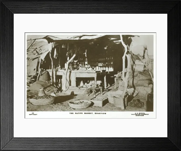 Framed Print : The Native Market, Khartoum, Sudan Framed Print : The Native Market, Khartoum, Sudan