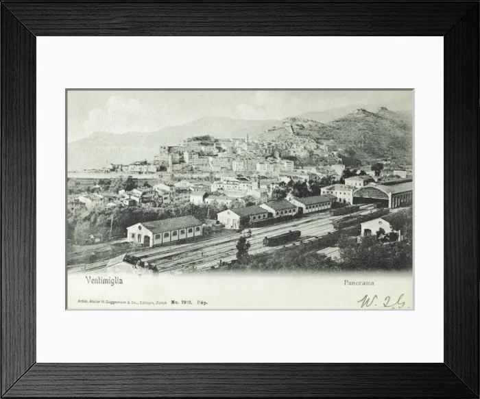 Framed Print : Italy - Ventimiglia - Panoramic View Framed Print : Italy - Ventimiglia - Panoramic View