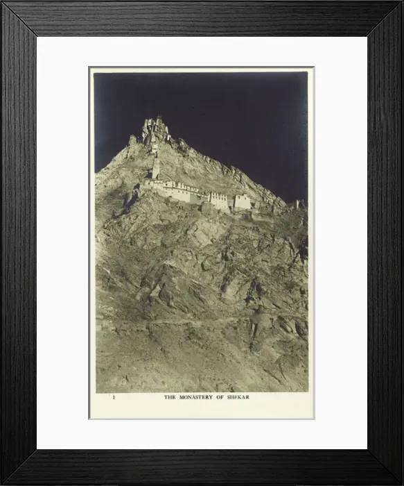 Framed Print : 1922 British Mt Everest Expedition - Shekar Monastery Framed Print : 1922 British Mt Everest Expedition - Shekar Monastery