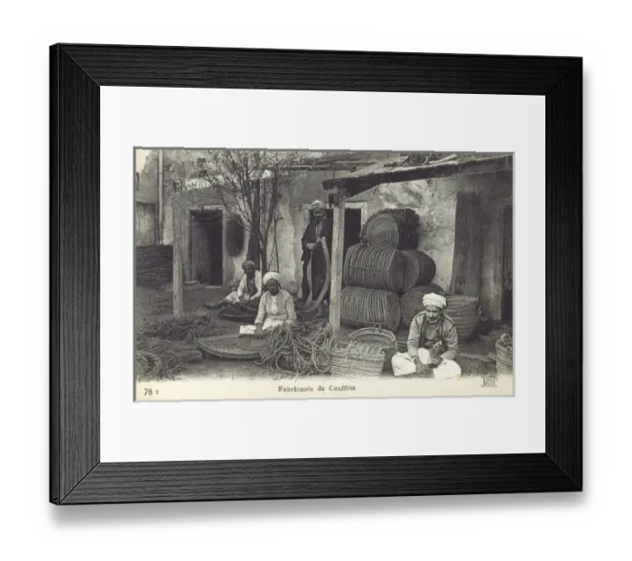 Framed Print : Tunisia - Basketmakers Framed Print : Tunisia - Basketmakers