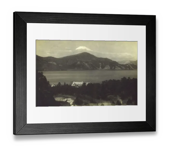 Framed Print : Mount Fuji, Japan - Hotel in the foreground Framed Print : Mount Fuji, Japan - Hotel in the foreground