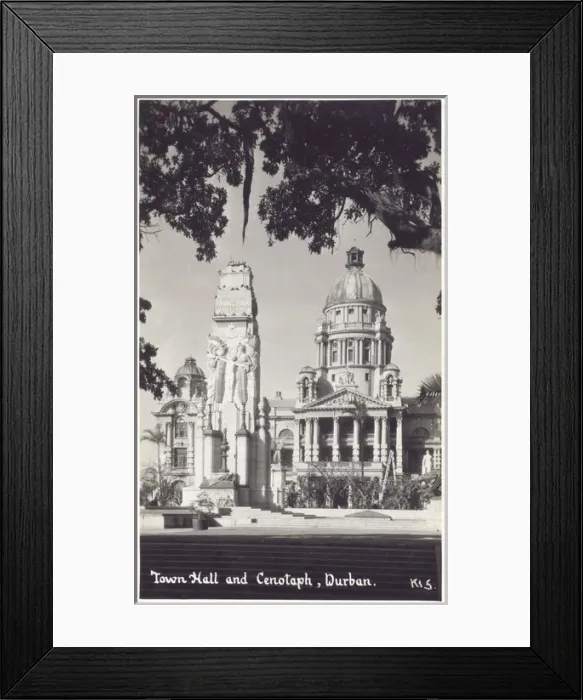 Framed Print : Durban, South Africa - Town Hall and Cenotaph