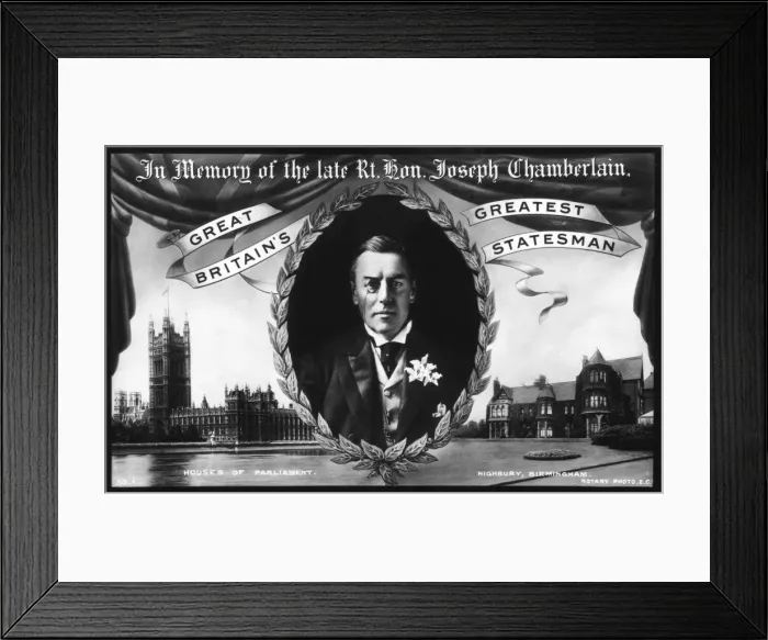Framed Print : Memorial to the late Rt. Hon. Joseph Chamberlain Framed Print : Memorial to the late Rt. Hon. Joseph Chamberlain