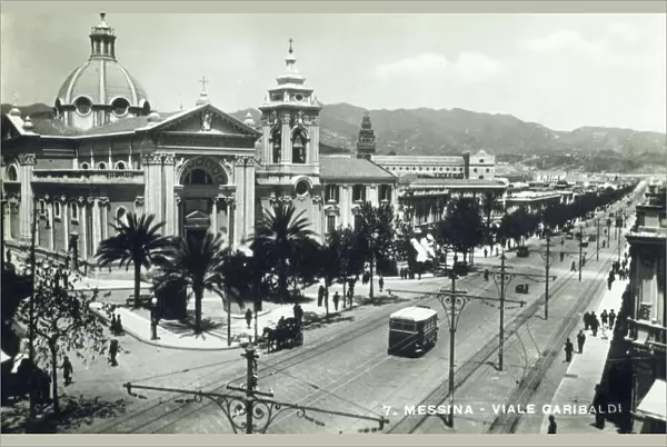 Messina, Sicily, Italy - Viale Garibaldi