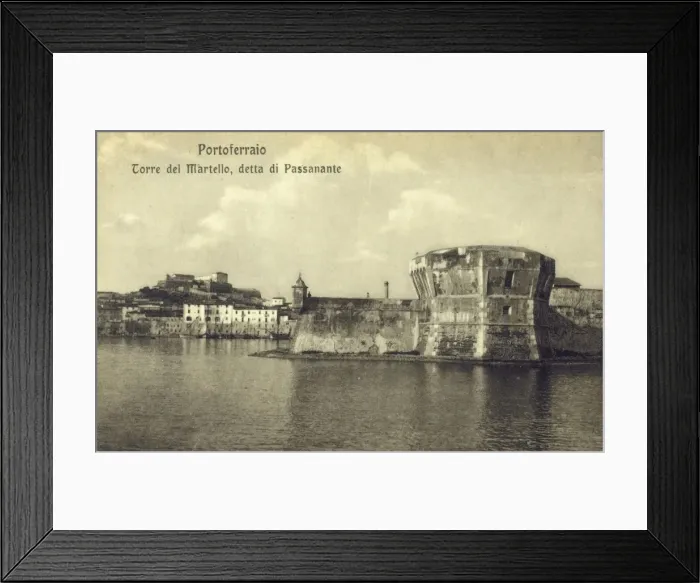 Framed Print : Portoferraio, Italy - Torre del Martello, detta di Passanant Framed Print : Portoferraio, Italy - Torre del Martello, detta di Passanant