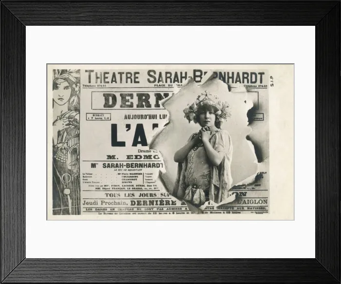 Framed Print : Sarah Bernhardt - Publicity for her role in L Aiglon Framed Print : Sarah Bernhardt - Publicity for her role in L Aiglon