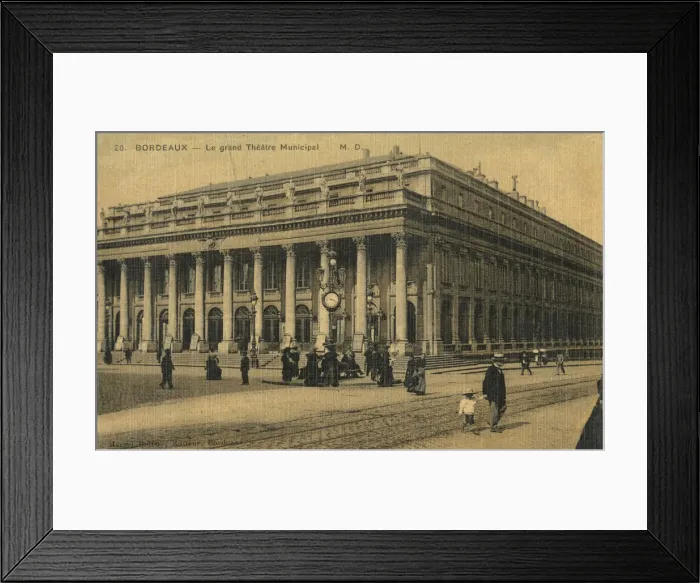 Framed Print : The Grand Municipal Theatre - Bordeaux, France Framed Print : The Grand Municipal Theatre - Bordeaux, France