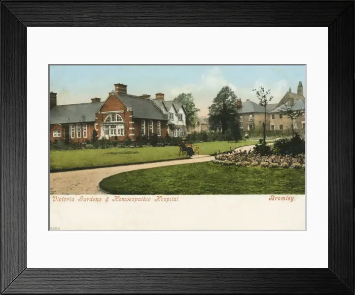 Framed Print : Victoria Gradens & Homeopathic Hospital, Bromley Framed Print : Victoria Gradens & Homeopathic Hospital, Bromley