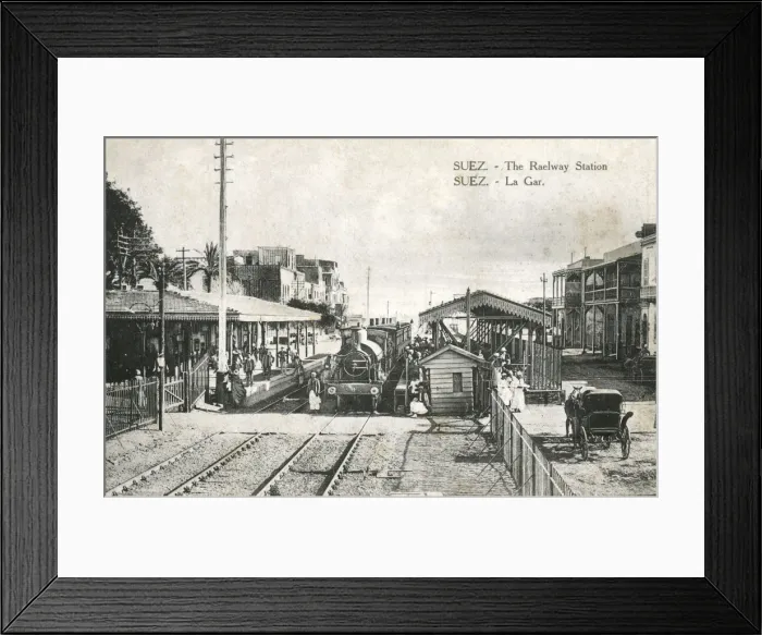 Framed Print : Railway Station - Suez, Egypt Framed Print : Railway Station - Suez, Egypt