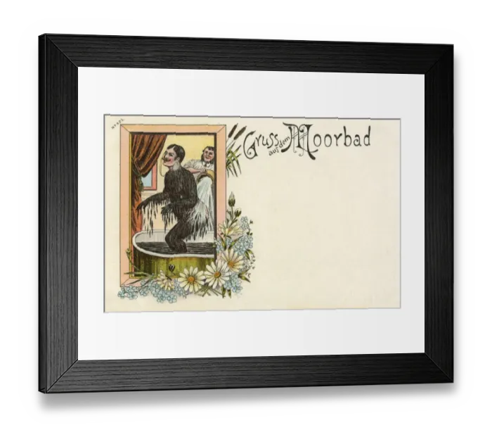 Framed Print : Gentleman takes a mud bath Framed Print : Gentleman takes a mud bath