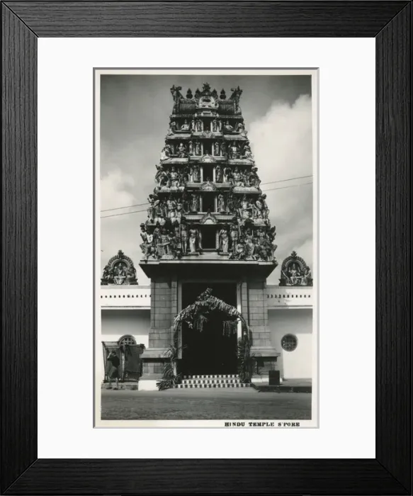 Framed Print : Hindu Temple, Singapore