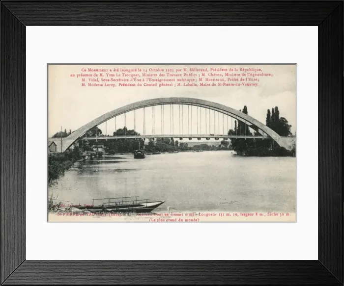 Framed Print : France - St Pierre du Vauvray - The new bridge Framed Print : France - St Pierre du Vauvray - The new bridge