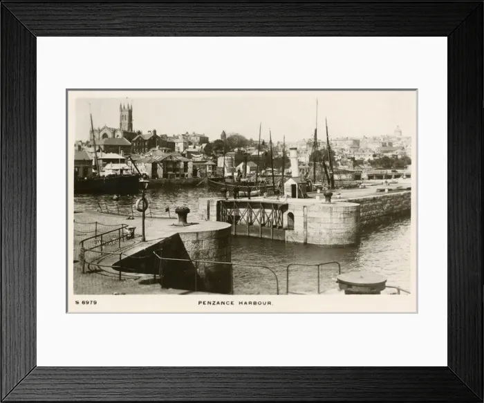Framed Print : Penzance Harbour, Cornwall, England Framed Print : Penzance Harbour, Cornwall, England