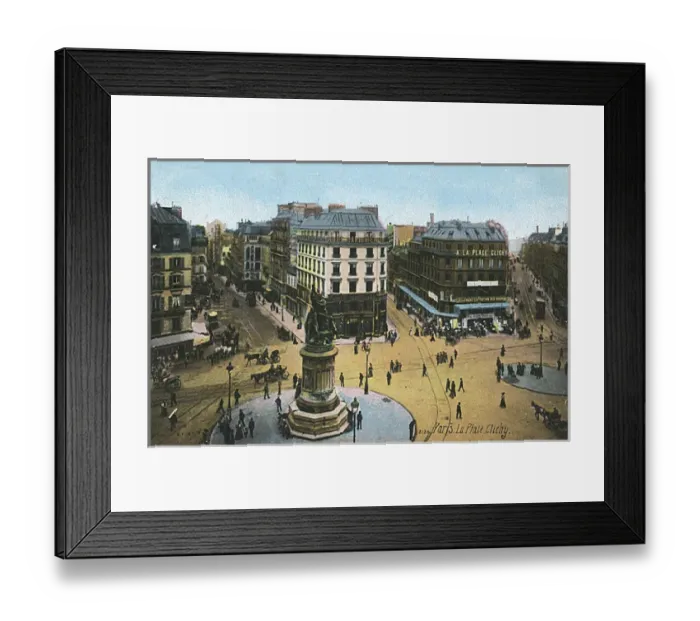 Framed Print : La Place Clichy, Paris, France Framed Print : La Place Clichy, Paris, France